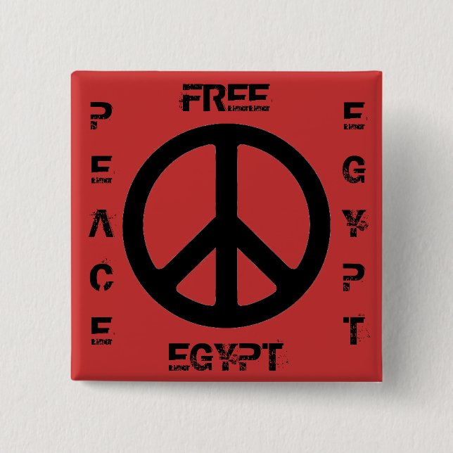 FREIES ÄGYPTEN FRIEDEN ÄGYPTEN BUTTON (Vorderseite)