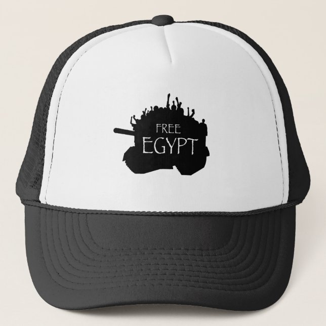 Freies Ägypten mit Protestierendern Truckerkappe (Vorderseite)