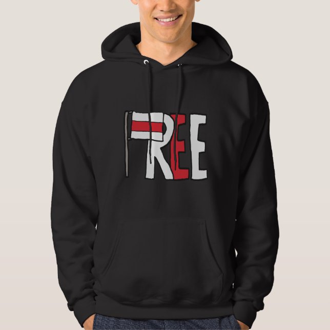 Freies Belarus Hoodie (Vorderseite)