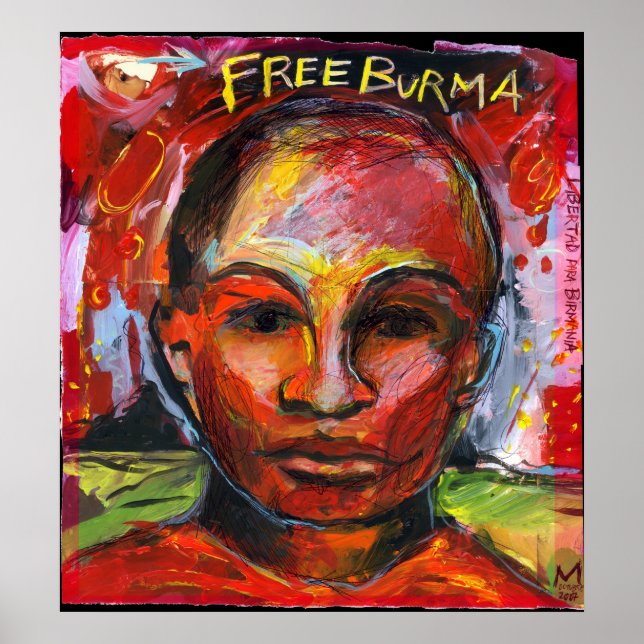 Freies Burma Poster (Vorne)