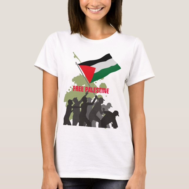 Freies Gaza geben Palästina frei T-Shirt (Vorderseite)