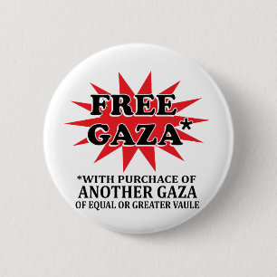FREIES GAZA - lustiges Remake Button