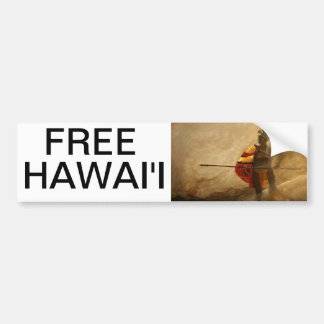 FREIES HAWAII AUTOAUFKLEBER