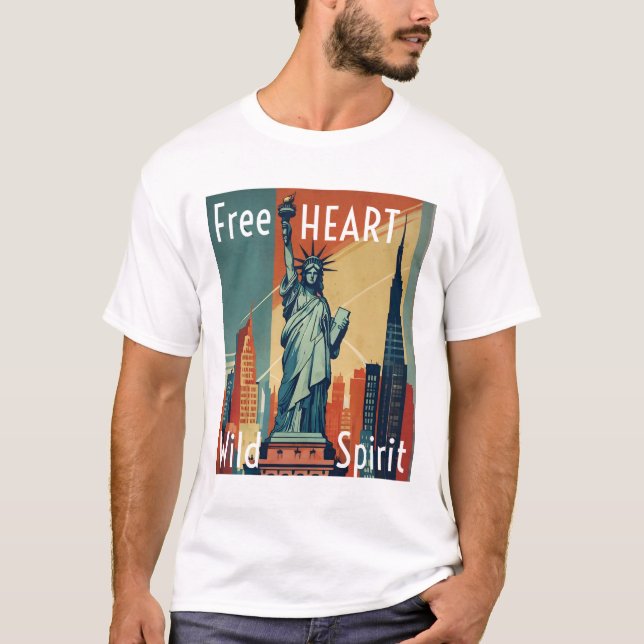 Freies Herz, Wilder Geist T-Shirt (Vorderseite)