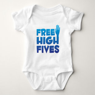 Freies hohes Fives Baby Strampler