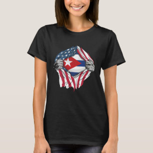 Freies Kuba Amerikanische Flagge Kuba-Flagge Desig T-Shirt