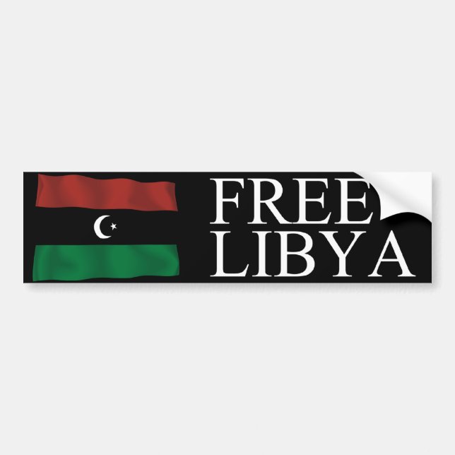 Freies Libyen Autoaufkleber (Vorne)