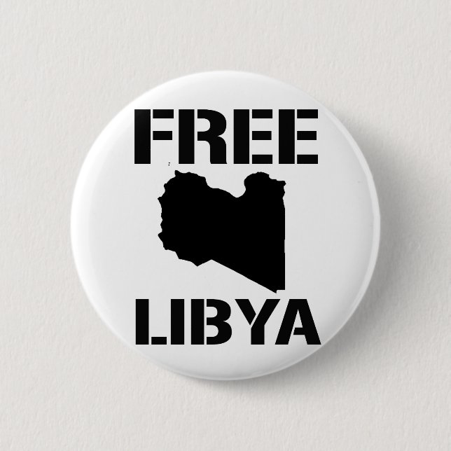 FREIES LIBYEN (Schwarzes) Button (Vorderseite)