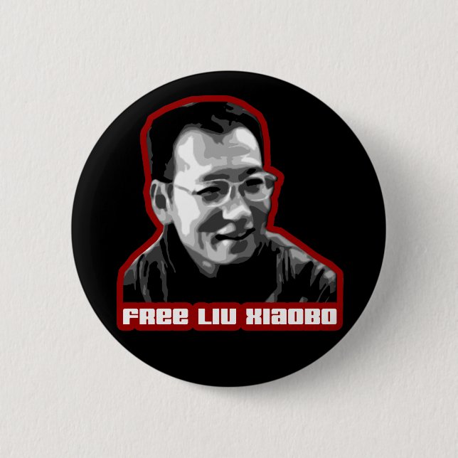 Freies Liu Xiaobo Button (Vorderseite)