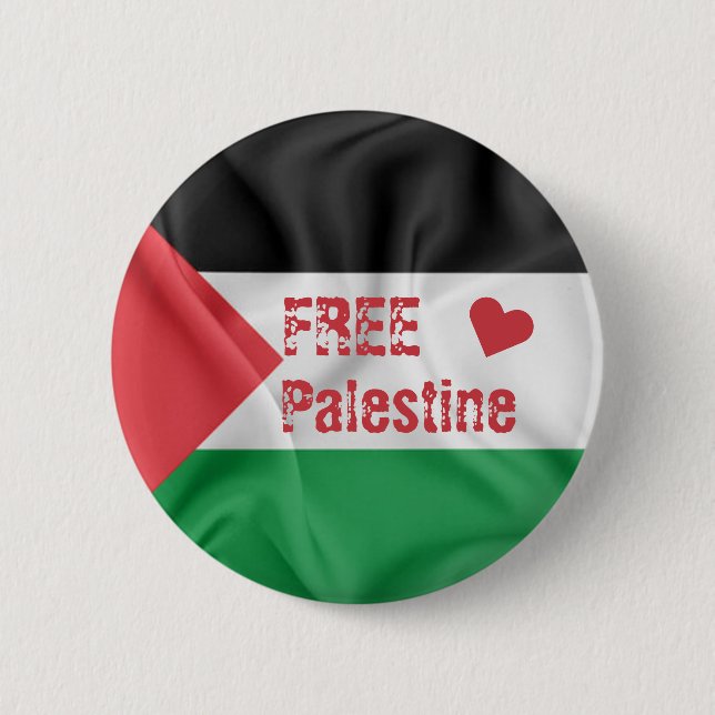 Freies Palästina  Button (Vorderseite)