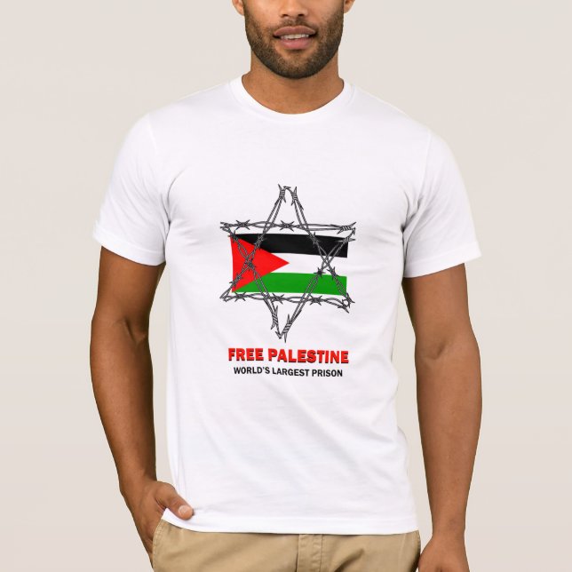 FREIES PALÄSTINA: Das größte Gefängnis der Welt T-Shirt (Vorderseite)
