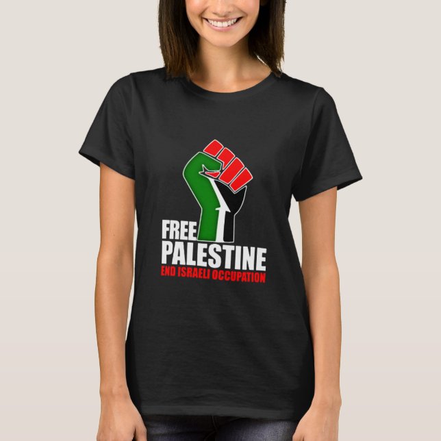 Freies Palästina-Ende israelischer Beruf, T-Shirt (Vorderseite)