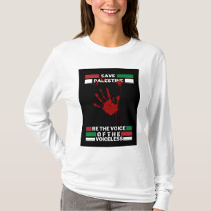 Freies Palästina Frauen Ärmel T - Shirt   Gaza ger