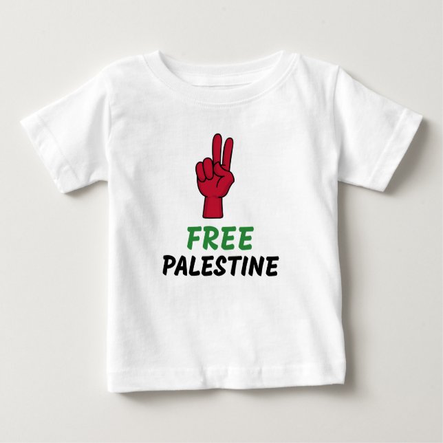 Freies Palästina Gaza - Völkermord Baby T-shirt (Vorderseite)