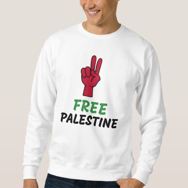 Freies Palästina Gaza - Völkermord Sweatshirt (Vorderseite)