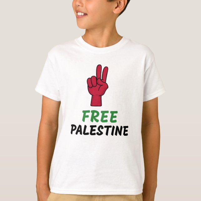 Freies Palästina Gaza - Völkermord T-Shirt (Vorderseite)