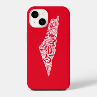 Freies Palästina Karte und Flagge فلسطين iPhone 14 Hülle