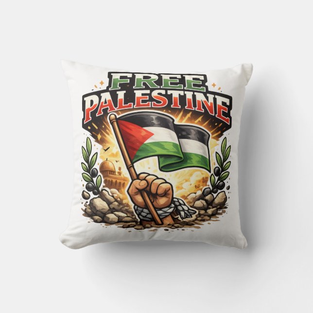 Freies Palästina Kissen (Vorderseite)