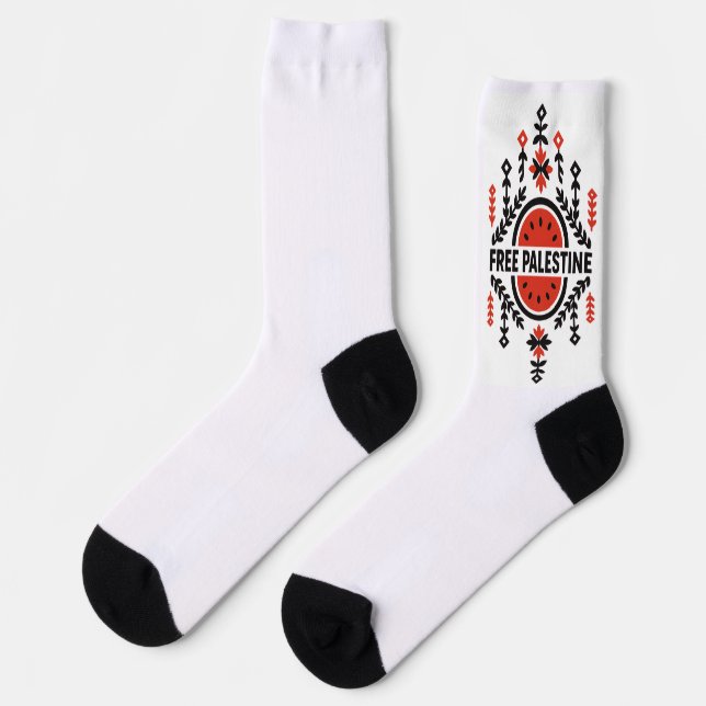 Freies Palästina Socken (Linkes Detail)