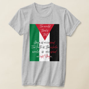 Freies-Palästina-T-Shirt - Rette-Gaza-T-Shirt T-Shirt