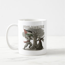 Freies-Palästina-Tasse – Wurzeln des Widerstands Kaffeetasse