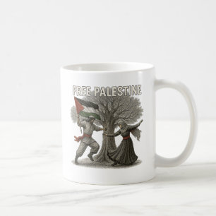 Freies-Palästina-Tasse – Wurzeln des Widerstands Kaffeetasse