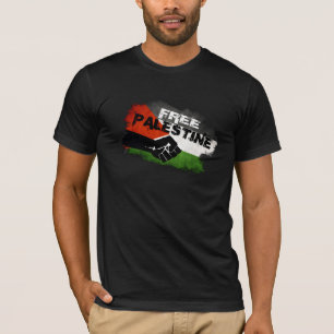 Freies Palästina - wir existieren (hinterer Druck T-Shirt