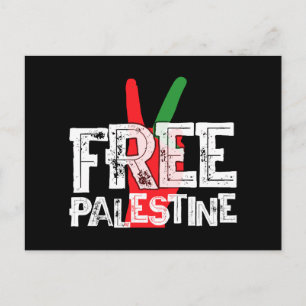 Freies palästinensisches Patriotisches T-Shirt zur Feiertagspostkarte