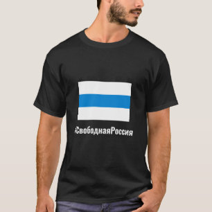 Freies Russland - Russisch - Weißweiße Flagge T-Shirt
