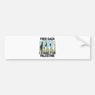 FREIES SICHERES GAZA PALESTINE.png Autoaufkleber