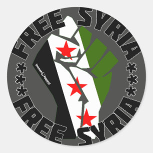 Freies Syrien Runder Aufkleber