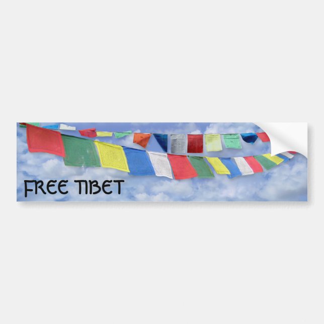Freies Tibet Autoaufkleber (Vorne)