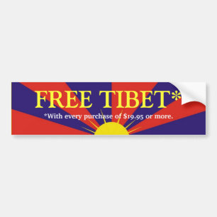 FREIES TIBET* AUTOAUFKLEBER