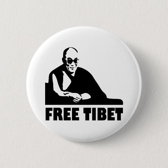 Freies Tibet Button (Vorderseite)