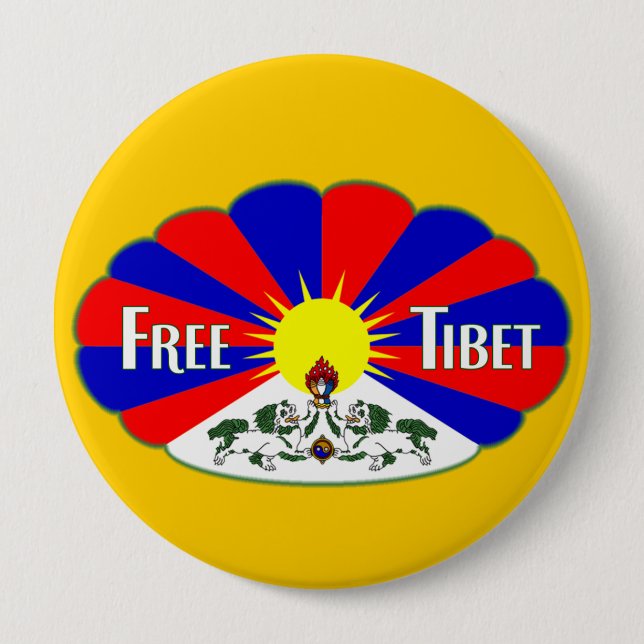 Freies Tibet Button (Vorderseite)