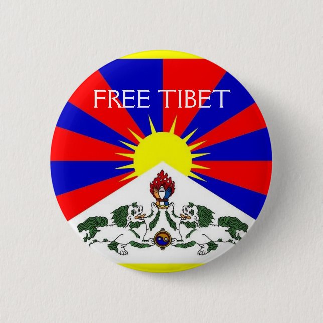 FREIES TIBET-Button Button (Vorderseite)