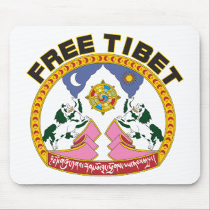 Freies Tibet-Emblem Mousepad