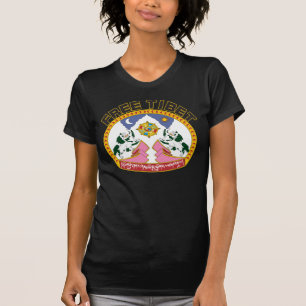 Freies Tibet-Flaggen-Logo T-Shirt
