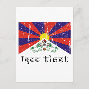 Freies Tibet Geschenke Postkarte