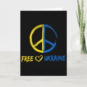 Freies Ukraine Friedenszeichen Für Frauen Männer U Karte