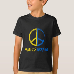 Freies Ukraine Friedenszeichen Für Frauen Männer U T-Shirt
