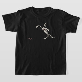 Freies und glückliches Huhn-Skelett T-Shirt