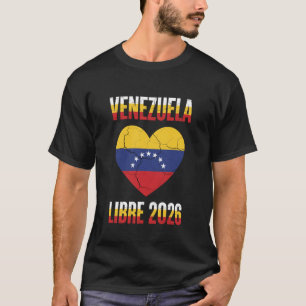 Freies Venezuela 2026 Patriotischer venezolanische T-Shirt