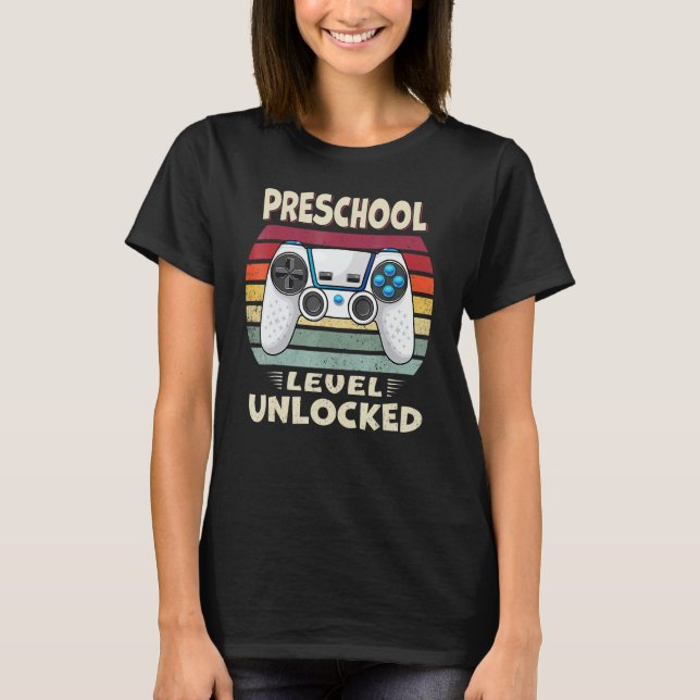Freies Videospiel auf Vorschulebene zurück zur Sch T-Shirt (Vorderseite)