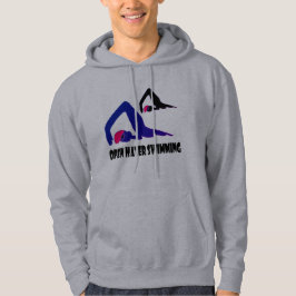 Freies Wasser Baden auf farbigen Hoodie