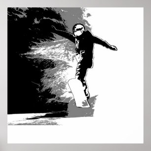 Freifahren - Snowboarder Poster