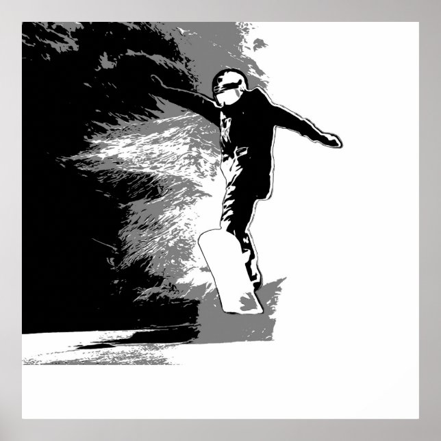 Freifahren - Snowboarder Poster (Vorne)