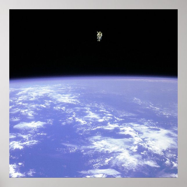 Freifliegender Astronaut Poster (Vorne)