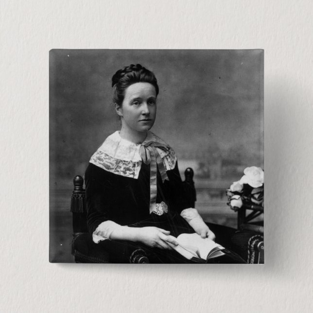 Freifrau Millicent Fawcett, c.1880 Button (Vorderseite)