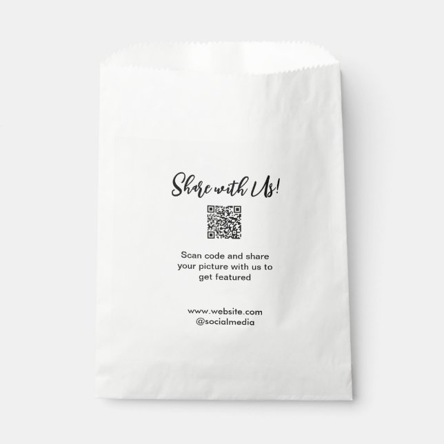 Freigabe der Bildprüfung QR-Code hinzufügen Websit Geschenktütchen (Vorderseite)